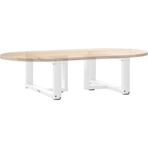  Noge za stolić T-oblika 2 kom bijele 60x25x(30-31) cm čelik Slike