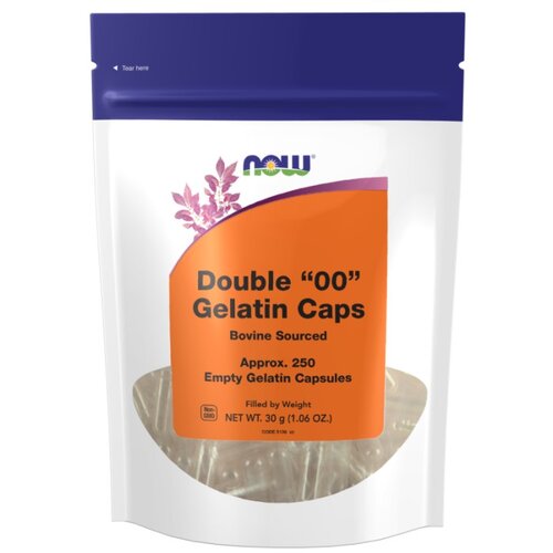 Now Foods Prazne kapsule 00 želatinaste NOW (250 kapsul) Cene