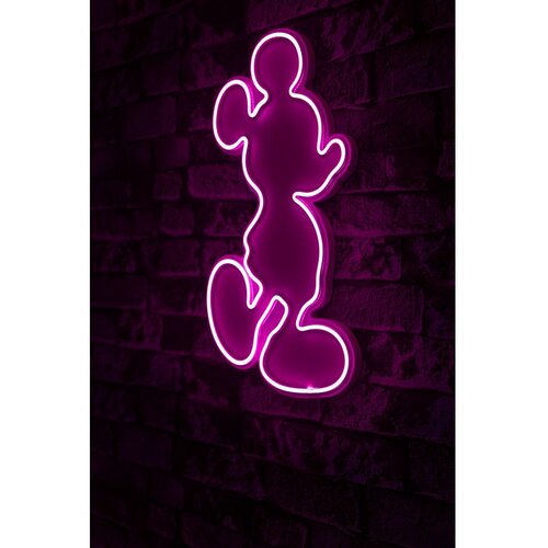 Wallity Mickey Mouse - Pink Pink Decorative Plastic Led Lighting Cene