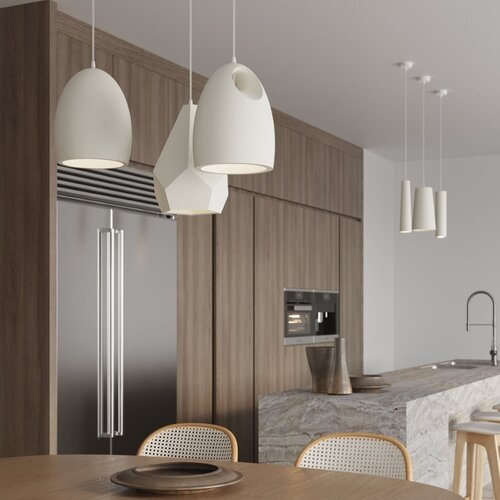 Nice Lamps bijela viseća svjetiljka s keramičkim sjenilom &amp;oslash; 8 cm alverna &amp;ndash; Slike