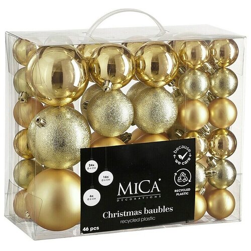 Mica Decorations Božićne kuglice (Plastika, Promjer: 4 cm - 8 cm, 46 Kom.) Cijene