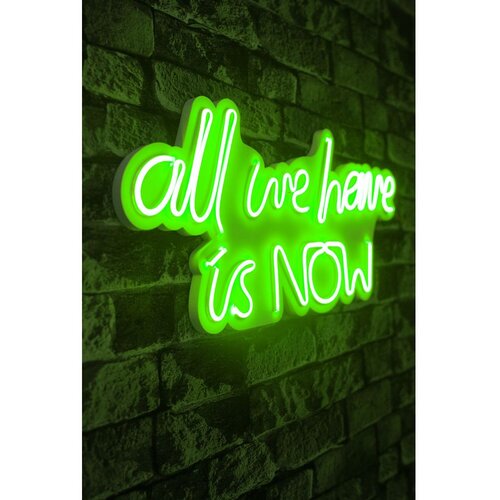 Wallity Dekorativna plastična LED rasveta All We Have is Now Green Cene