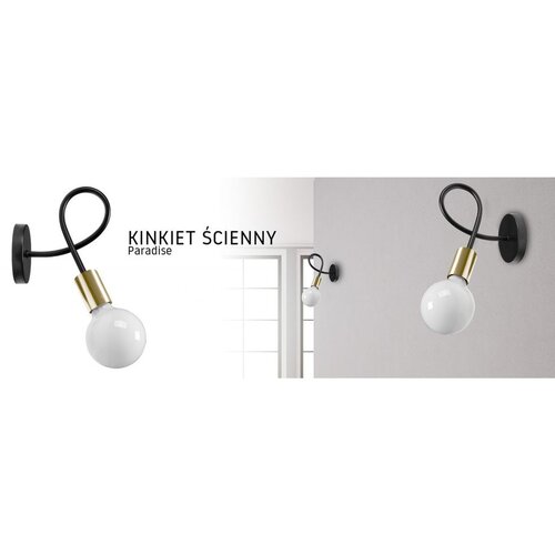 Toolight Zidna svjetiljka Metalna Loft PARADISE Gold APP516-1W Slike