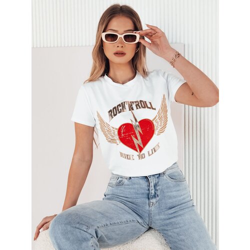 DStreet T-shirt damski SEUR biały Slike