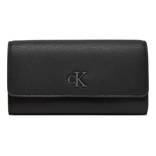 Calvin Klein Jeans Velika ženska denarnica Minimal Monogram Long K60K612267 Črna