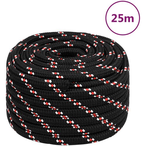 vidaXL Brodski konop crni 20 mm 25 m od polipropilena Cijene