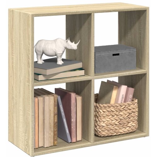 Furnova Pregrada s knjižno omaro sonoma hrast 69,5x29x69,5 cm inž. les, (21932955) Slike