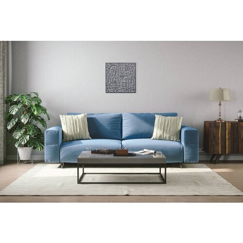 Atelier Del Sofa zidna dekoracija Kufi Ayetel Kursi, 50x50 cm 2 mm, Crna Slike