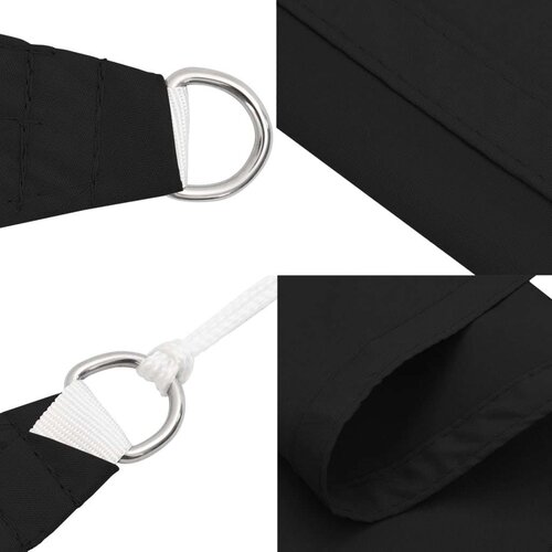  Jedro protiv sunca od tkanine Oxford pravokutno 2 x 3 m crno Slike