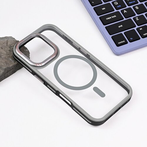  Torbica Magsafe Trendy za iPhone 16 Pro 6.3 siva Slike