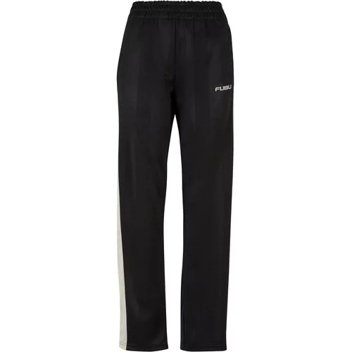 Fubu Sportske hlače 'Corporate' crna / bijela