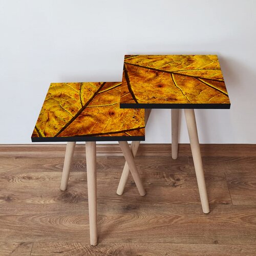 Hanah home Set 2 stočića 2Shp105 Mustard Cene