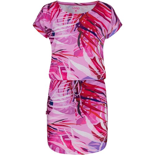 LOAP Women&amp;#039;s Dress ANUMA Pink/Mix Slike