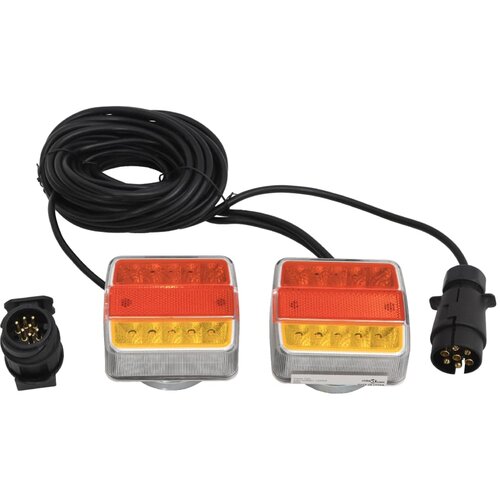  Svjetla za prikolicu 2 kom crvena 10,5 x 7,5 x 10 cm 12 V LED Slike