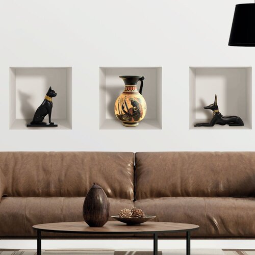 Ambiance set od 3 zidne 3D samoljepljive naljepnice Egyptian Cijene