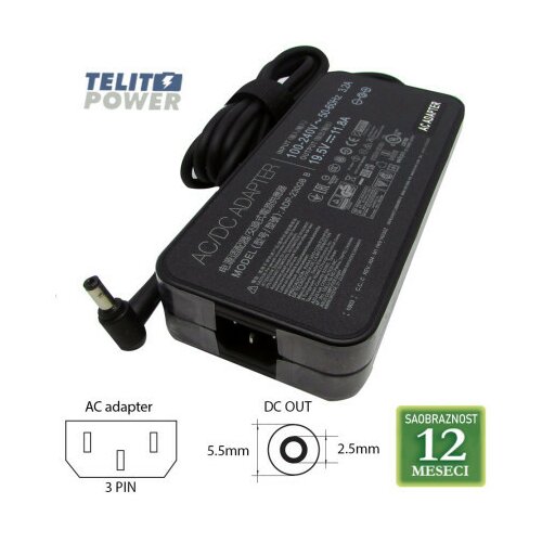 Asus 19.5V-11.8A ( 5.5 * 2.5 ) ADP-230GB B 230W laptop adapter ( 3063 ) Cene