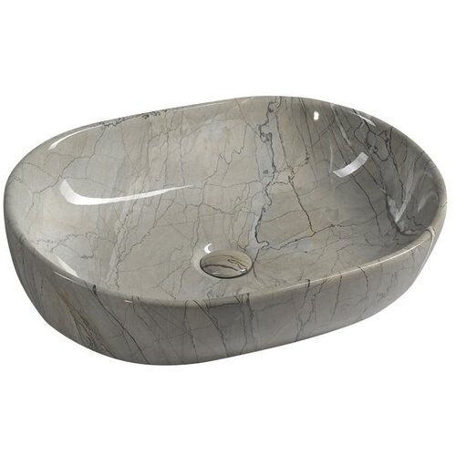 Sapho Sivi keramički umivaonik 59x42 cm Dalma &amp;ndash; Slike