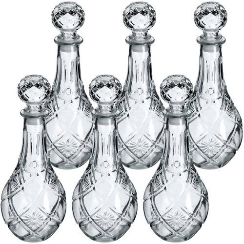 KADAX Kristalna karafa za viski, steklenica za alkohol 0,8 l s pluto, 6 kosov, (5000351667) Cene