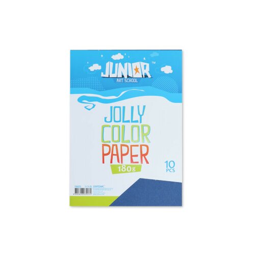 Jolly papir u boji, teget, A4, 180g 10K ( 136252 ) Slike