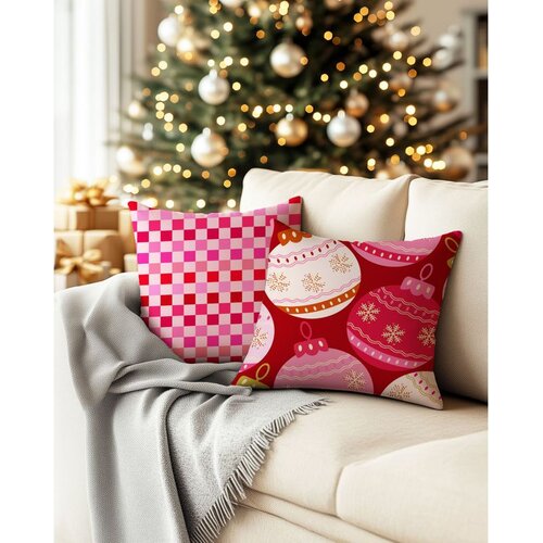 Wallity Set dekorativnih jastučnica PLW-NWYR26 - 8, 43x43 cm, 2 dijela Slike