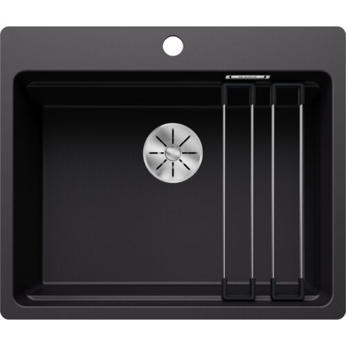 Blanco sudoper ETAGON 6-F InFino SILGRANIT pribor inox nosači, bez dalj.upr. - CRNA Cene