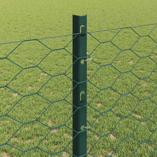  Heksagonalna ograda s stubom 100 x 1,2 m Čelik premazan PVC-om Slike
