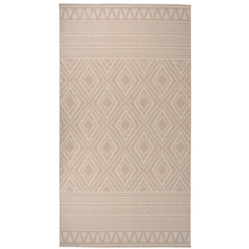 vidaXL Vanjski tepih ravnog tkanja 80 x 150 cm smeđe pruge Cene