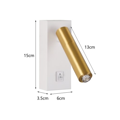 Brilagi - LED zidno spot svetlo MAYA 1xG9/7W/230V belo/zlatno Slike