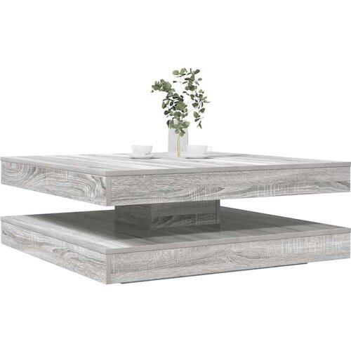 vidaXL Klubska mizica siva sonoma 90x90x34,5 cm Cene