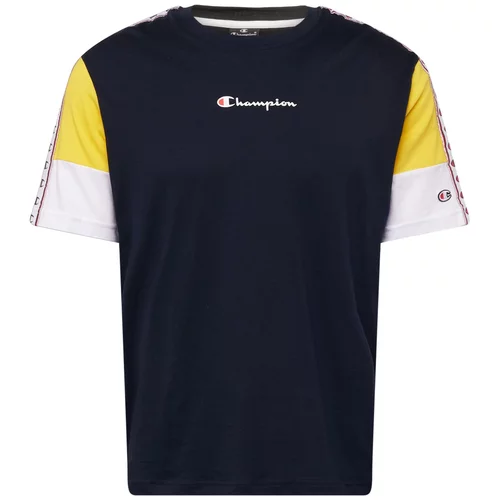 Champion Authentic Athletic Apparel Majica morsko plava / žuta / crvena / bijela