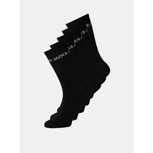 Jack & Jones Set of Five Pairs of Black Socks - Men