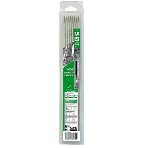 Gys elektroda od nehrđajućeg čelika (promjer: 2 mm, 12 kom.) Slike
