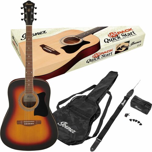 Ibanez Akustična gitara sa priborom V50NJP-OVS, Open Pore Vintage Sunburst Cene