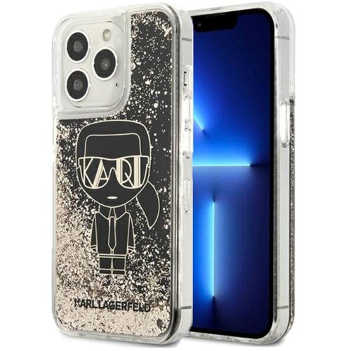 Karl Lagerfeld originalen ovitek KLHCP13XLGGKBK za iphone 13 pro max črna trda zaščita z bleščicami - getsby full body Cene