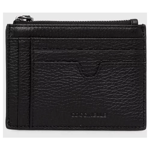 Coccinelle Usnjena denarnica moški, črna barva