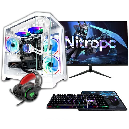 Nitropc Popoln igralni računalnik Pack Gold - Intel i5-12400F, RTX 3050 8GB, RAM 16GB, M.2 1TB, Bela, (5000007682) Cene