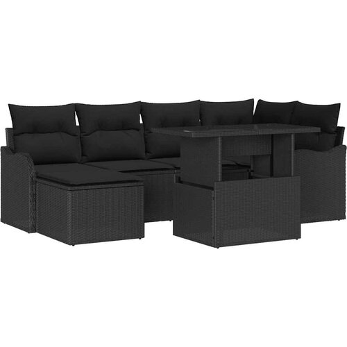  Sjedeća garnitura za vrt 7 kom. [Sintetički]: Poli Ratan Slike