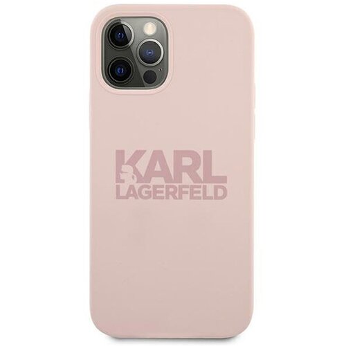  Maska za iPhone 12 Pro Max (67) pink Karl Lagerfeld Logo Cene