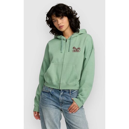 Rvca Court Pulover s kapuco sea green Cene