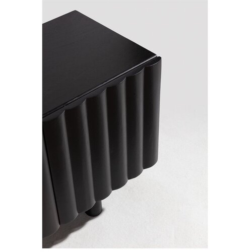 MOME Crna TV komoda od masivnog manga 160x55x40 cm Tamira &amp;ndash; Slike