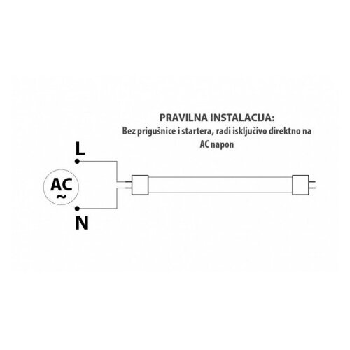Dawn LED CEV T8 18W 6500K 2520lm JEDNOSTRANA NEW Cene