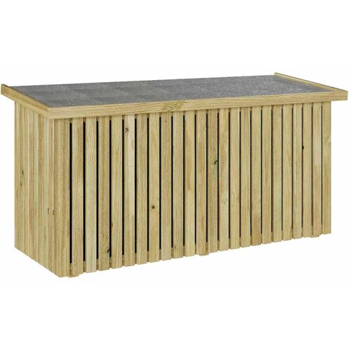  Kutija za spremanje u vrtu Prirodna 119 x 44 x 58,5 cm Slike