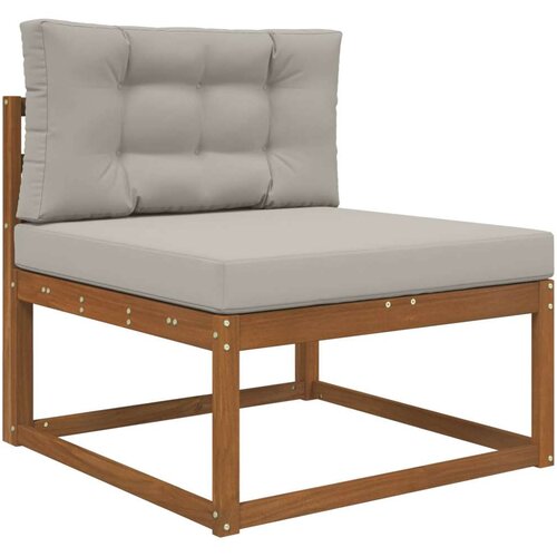  Jastuk za vanjsku sofU 2 pcs Sivi Poliester - Sivi 80 x 80 cm 1x sjedalo +1x naslon (3D s bartagom) Slike