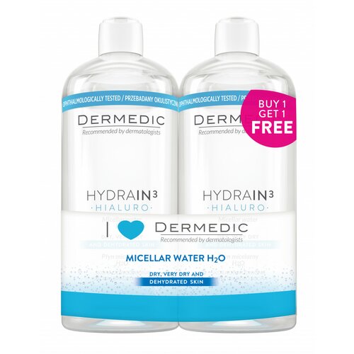 Dermedic HYDRAIN3 hialuro micelarna voda H2O 1+1 gratis Cene