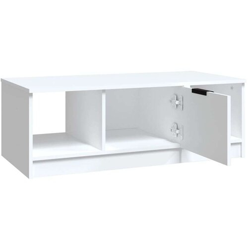  Stolić za kavu bijeli 102 x 50 x 36 cm od konstruiranog drva Slike