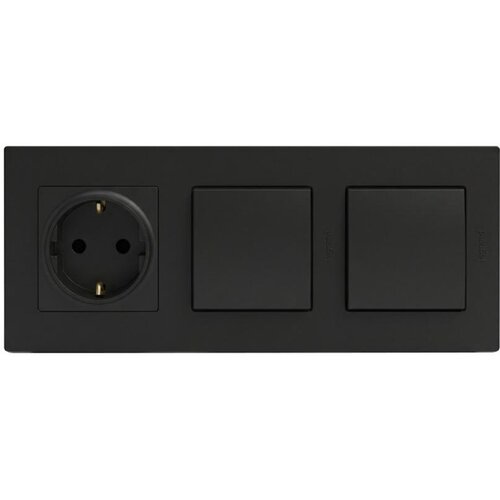  Legrand-Dvostruki jednopolni prekidač br. 1 i kućna SCHUKO utičnica 250V/16A NELOE STEP Slike