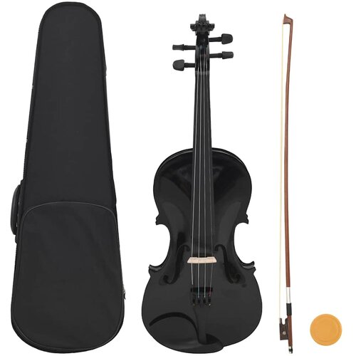  Violina komplet z lokom in naslonom za brado črna 4/4, (21019506) Slike