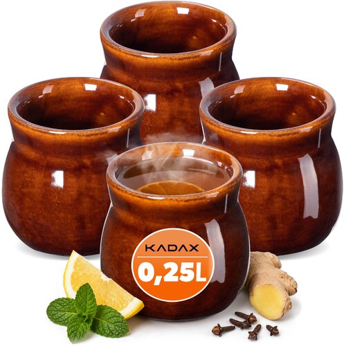 KADAX vrčki za kuhano vino, komplet 4 vrčkov iz kamnite keramike, 300 ml, (5000351645) Cene