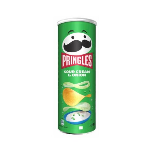 Pringles sour cream & onion čips 165g Slike