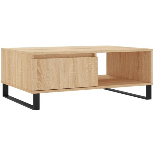 Maison Chic Klubska mizica - kavna mizica - Nizka mizica sonoma hrast 90x60x35 cm inženirski les, (21752387) Cene